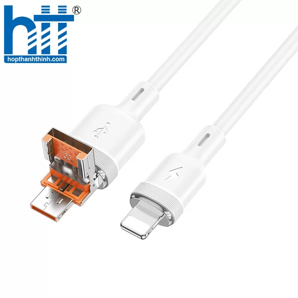 CÁP DỮ LIỆU SẠC 2 TRONG 1 U131 USB/TYPE-C TO IP