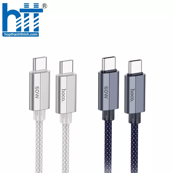CÁP DỮ LIỆU SẠC U134 60W TYPE-C SANG TYPE-C(L=1.2M)