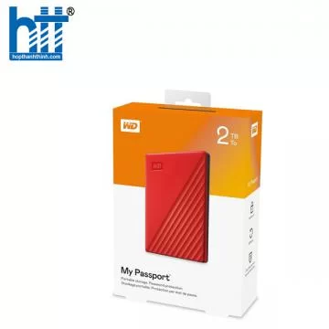 Ổ CỨNG DI ĐỘNG 2.5 INCH 2T WD MY PASSPORT WDBYVG0020BRD-WESN USB 3.2 MÀU ĐỎ
