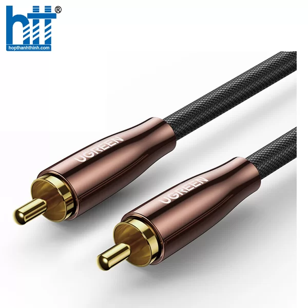 Cáp âm thanh Audio Coaxial RCA to RCA bọc Nynol dài 2M Ugreen 10190 cao cấp