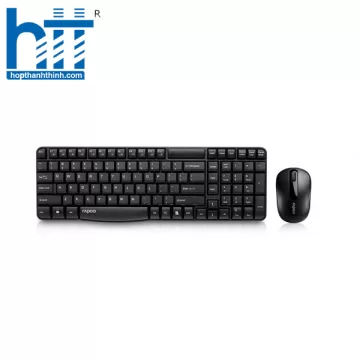 Bộ Bàn Phím Chuột Không Dây RaPoo X1800S Đen (USB)