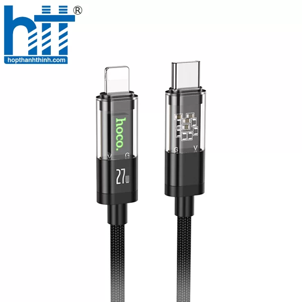 Cáp dữ liệu sạc PD phiên bản Discovery trong suốt U116 cho iP