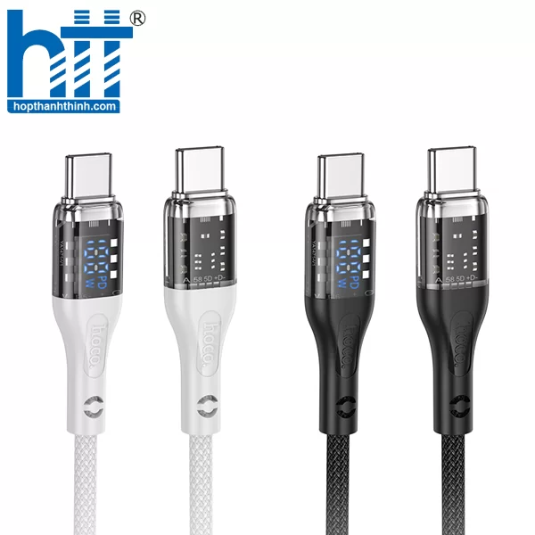 Cáp dữ liệu sạc 100W U115 cho Type-C đến Type-C