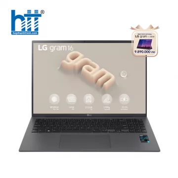 Laptop LG Gram 2023 16Z90R-G.AH76A5 (Core i7-1360P | 16GB | 512GB | Intel Iris Xe | 16 inch WQXGA | Win 11 | Grey)