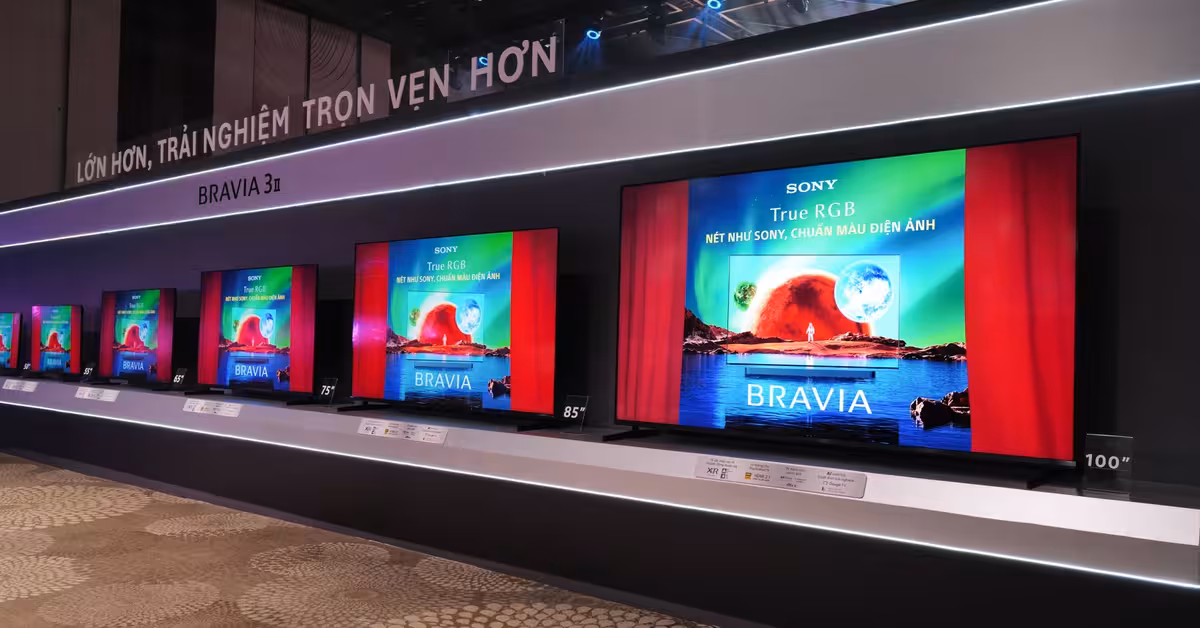 Sony Bravia 2026: Đột phá trải nghiệm giải trí với TV 100 inch và hệ thống âm thanh vòm