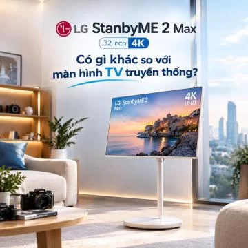 LG StanbyME 2 Max 32 inch 4K: Có gì khác so với màn hình TV truyền thống?
