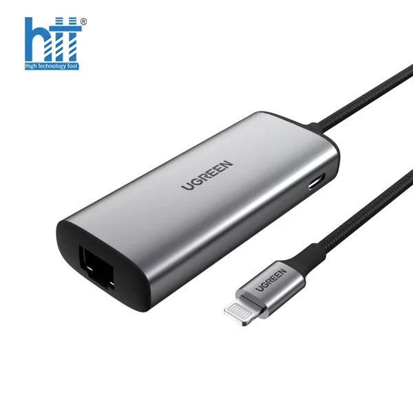 Cáp chuyển đổi Lightning sang RJ45 LAN 10/100/1000Mbps MFI Ugreen 70958