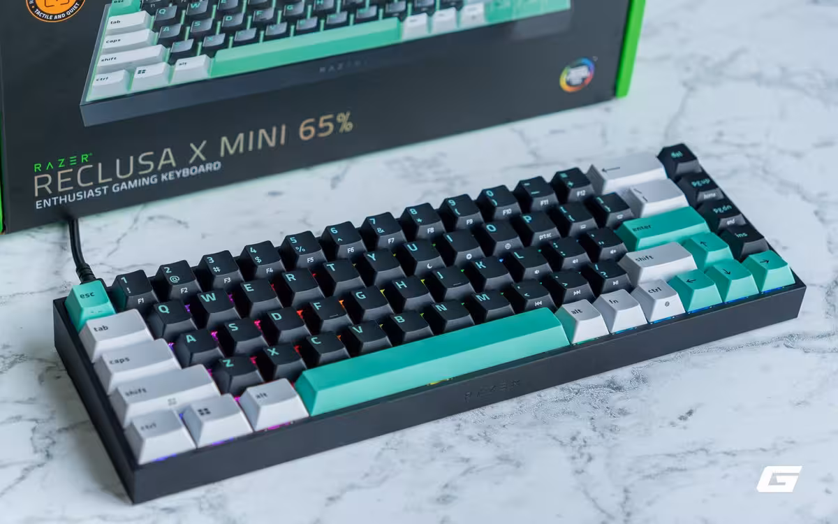 Đánh giá chi tiết Razer Reclusa X Mini 65%: Bàn phím cơ hot-swap giá tốt nhất từ Razer