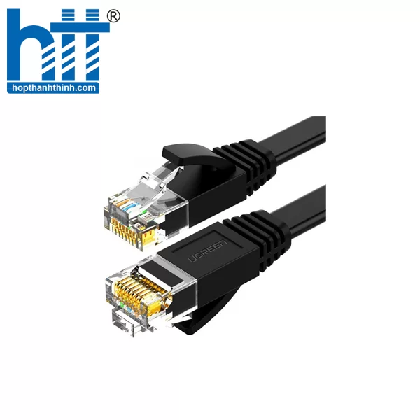 Ugreen 50173 1M màu Đen Cáp mạng LAN CAT6 dây dẹt NW102 20050173