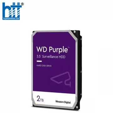 Ổ CỨNG HDD WD PURPLE 2TB 3.5 INCH, 5400RPM, SATA, 256MB CACHE (WD22PURZ)