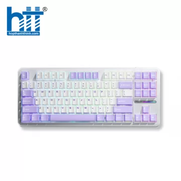 AULA F87 BÀN PHÍM CƠ GAMING CÓ DÂY (Phiên bản tím trắng/blue switch)
