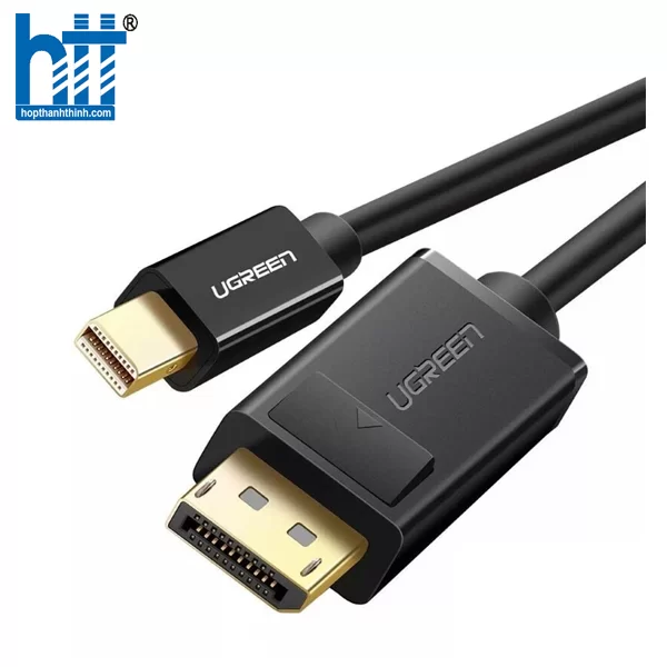 Ugreen 10433 2M Màu Đen Cáp chuyển đổi Mini DP sang DisplayPort hỗ trợ phân giải 4K x 2K MD105 20010433