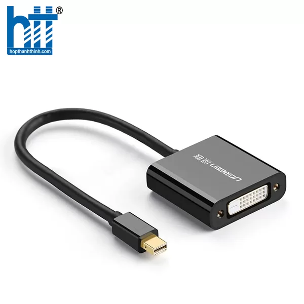 Ugreen 10448 15CM Màu Đen Cáp chuyển đổi Mini DP sang DVI 24 + 5 10448 20010448