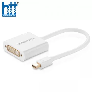 Ugreen 10402 15CM Màu Trắng Cáp chuyển đổi Mini DP sang DVI 24 + 5 10402 20010402