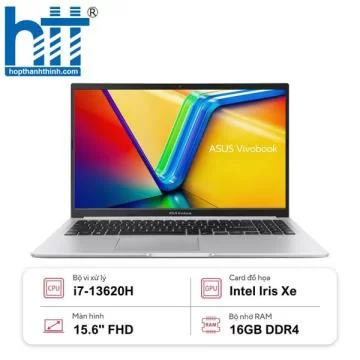 Laptop Asus Vivobook 15 X1502VA-BQ886W (Intel Core i7-13620H | 16GB | 512GB | Intel UHD | 15.6 inch FHD IPS | Win 11 | Bạc)