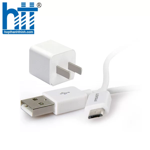 Bộ sạc pin cho điện thoại combo Pisen-Micro