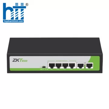 Switch PoE 4 cổng 10/100Mbps ZKTeco PE042-55-C