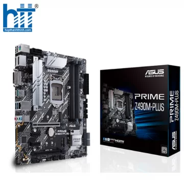 MAINBOARD ASUS PRIME Z490M-PLUS (INTEL Z490, SOCKET 1200, M-ATX, 4 KHE RAM DDR4)