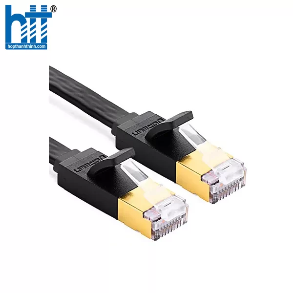 Ugreen 11276 1.5M màu Đen Cáp mạng LAN CAT 7 ftp dây dẹp NW106 20011276