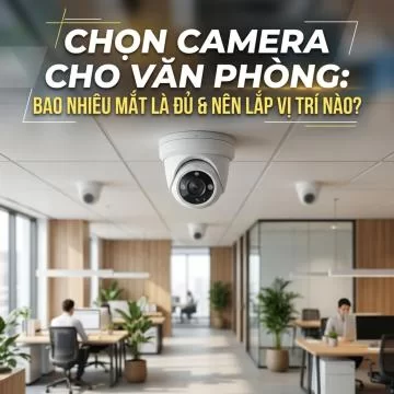 Chọn camera cho văn phòng: Bao nhiêu mắt là đủ và nên lắp vị trí nào?