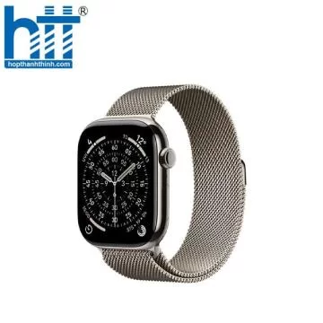 Apple Watch Series 11 GPS 5G 46mm Viền Titan dây thép S/M (Tự nhiên – Dây tự nhiên) MFCY4SA/A