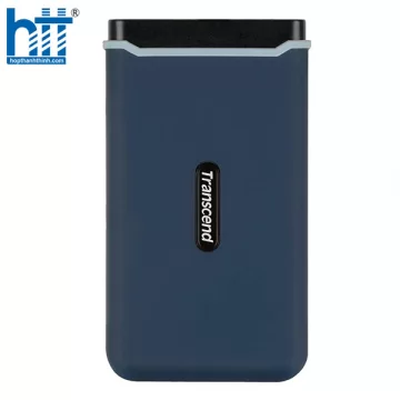 Ổ CỨNG DI ĐỘNG TRANSCEND SSD 500GB PCIE TO USB 3.1 GEN 2, TYPE C - TS500GESD370C, MÀU XANH NAVY, CHỐNG SỐC