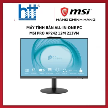 Máy bộ All-in-One MSI Pro AP242 12M 213VN (23.8"/ i5-12400F/ 8GB/ 250GB/ IPS/ Win11)
