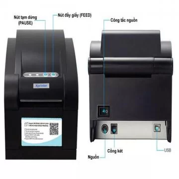 Máy in mã vạch Xprinter XP 350BM