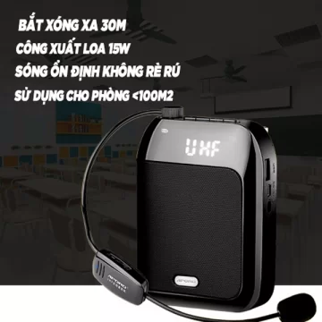 Máy trợ giảng không dây Aporo T20 UHF (Đen)