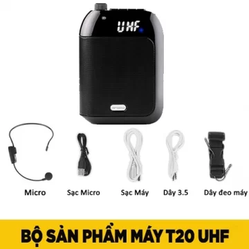 Máy trợ giảng không dây Aporo T20 UHF (Đen)
