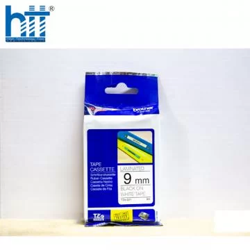 Giấy in nhãn Brother tiêu chuẩn TZe-221 9mm Dùng cho máy Brother PT-D210 và PT-E110