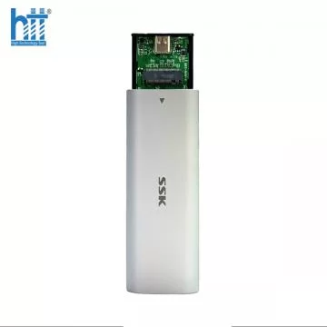 Hộp ổ cứng M.2 NVMe SSD PCIe sang ổ cứng di động - SSK HE-C327 chuẩn Type-C và USB 3.0