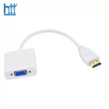 Cáp chuyển đổi HDMI To VGA (Đen/Trắng)