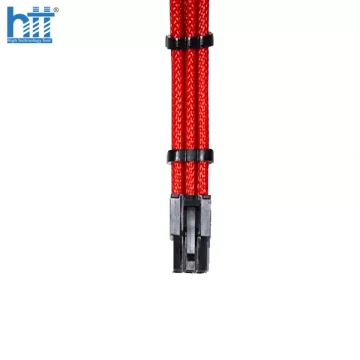 Bộ dây nối dài bọc lưới cao cấp Sleeve Cable - Pure Red