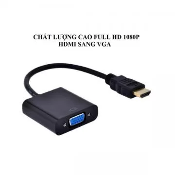 Cáp chuyển đổi HDMI To VGA (Đen/Trắng)