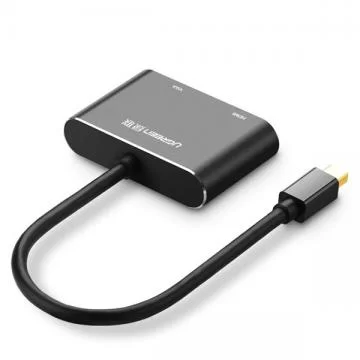 Cáp chuyển đổi từ Mini Displayport sang HDMI + VGA UGreen 20422 màu đen