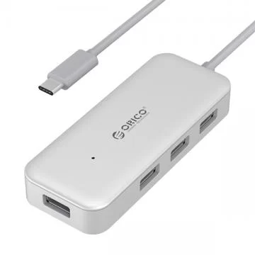 Bộ Chia/Hub USB Orico TC4U-U3-SV Từ Type C ra 4 Cổng USB 3.0
