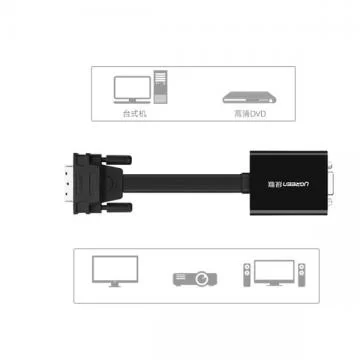 Cáp chuyển đổi DVI Ugreen UG-40259 DVI 24+1 to VGA chính hãng