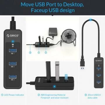 HUB USB Orico W5PH4-U3