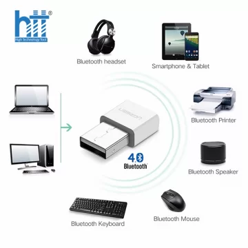 Thiết bị USB thu Bluetooth 4.0 chính hãng Ugreen 30443