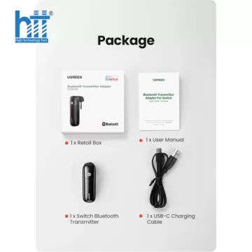 Bộ phát BT5.0 Jack 3.5mm APTX Low Latency cho Nintendo Switch - Lite Ugreen 80189