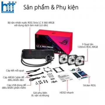 Tản nhiệt all in one ASUS ROG STRIX LC II 360 ARGB