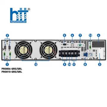 Bộ lưu điện UPS PROLINK PRO810-QRS (10000VA/10000W)