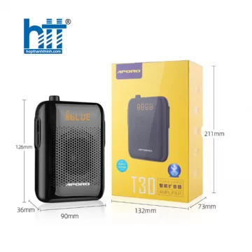MÁY TRỢ GIẢNG KHÔNG DÂY APORO T30 (MICRO KHÔNG DÂY, BLUETOOTH 5.0)