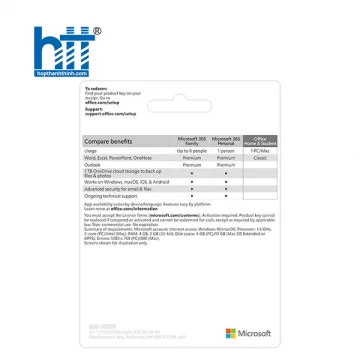 Phần mềm Microsoft Office Home and Student 2019 P6 (79G-05143)