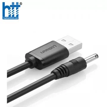 Ugreen 10376 1m màu đen dây cấp nguồn usb 2.0 sang đầu cái 3.5mm US277 20010376