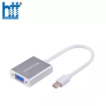Ugreen 10403 Màu Trắng Cáp chuyển đổi Mini DP sang VGA vỏ nhôm không Audio MD107 20010403