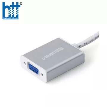 Ugreen 10403 Màu Trắng Cáp chuyển đổi Mini DP sang VGA vỏ nhôm không Audio MD107 20010403