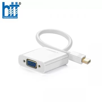 Ugreen 10458 Màu Trắng ABS Cáp chuyển đổi Mini DP sang VGA 1920x1080 60Ghz MD113 20010458