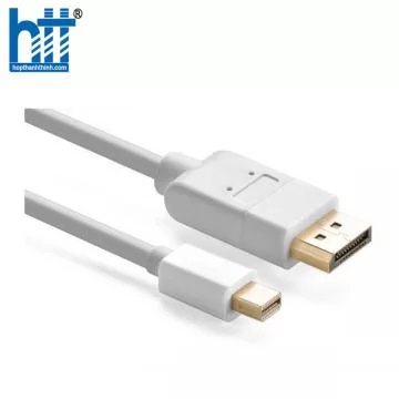 Ugreen 10476 1.5M Màu Trắng Cáp chuyển đổi Mini DP sang DisplayPort hỗ trợ phân giải 4K x 2K MD105 20010476